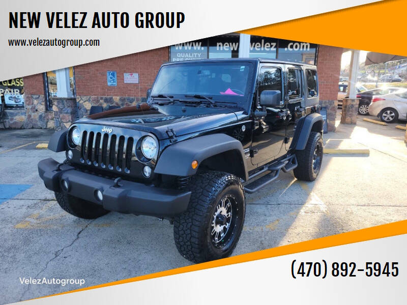 2016 Jeep Wrangler Unlimited for sale at NEW VELEZ AUTO GROUP in Gainesville GA