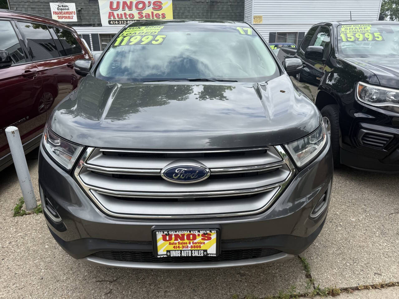 Dk. Gray 2017 Ford Edge Titanium Titanium 4dr Crossover 2