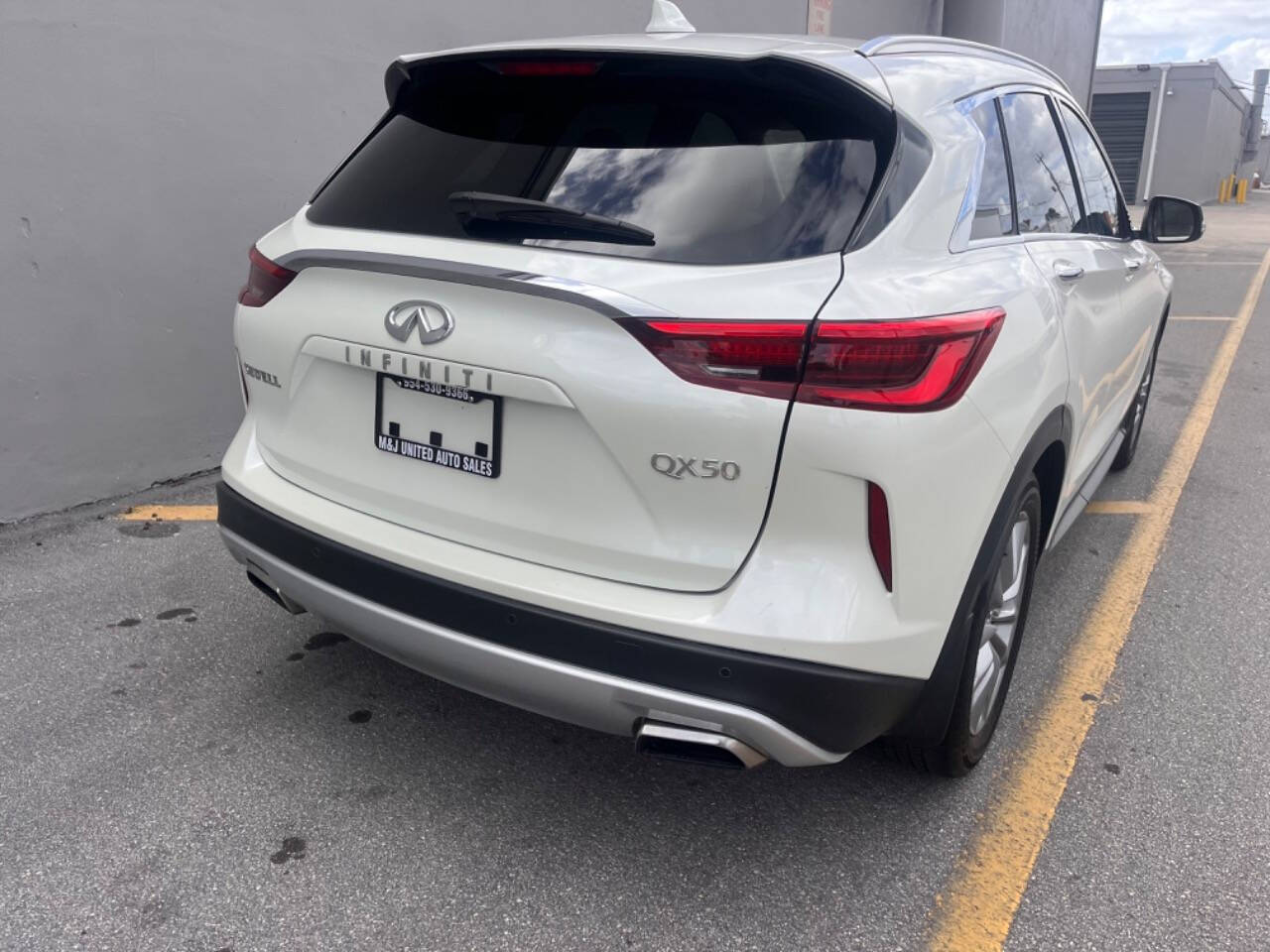 2021 INFINITI QX50 for sale at M & J UNITED AUTO SALES in LAUDERDALE LAKES, FL