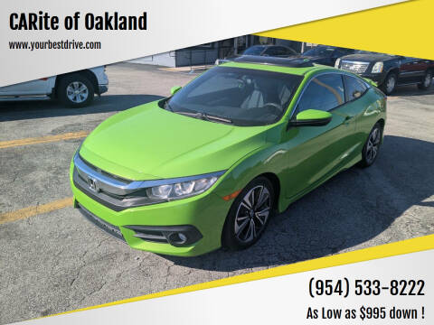 2016 Honda Civic for sale at CARite of Oakland in Oakland Park FL