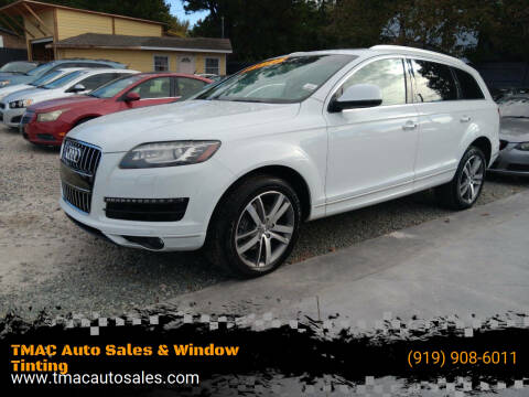 2013 Audi Q7 for sale at TMAC Auto Sales & Window Tinting in Durham NC