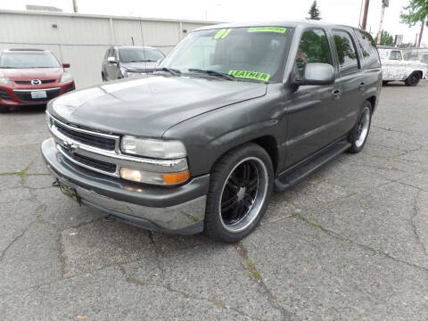 2001 Chevrolet Tahoe for sale at Gold Key Motors in Centralia WA