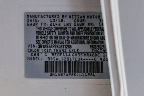 2019 Nissan Sentra SV