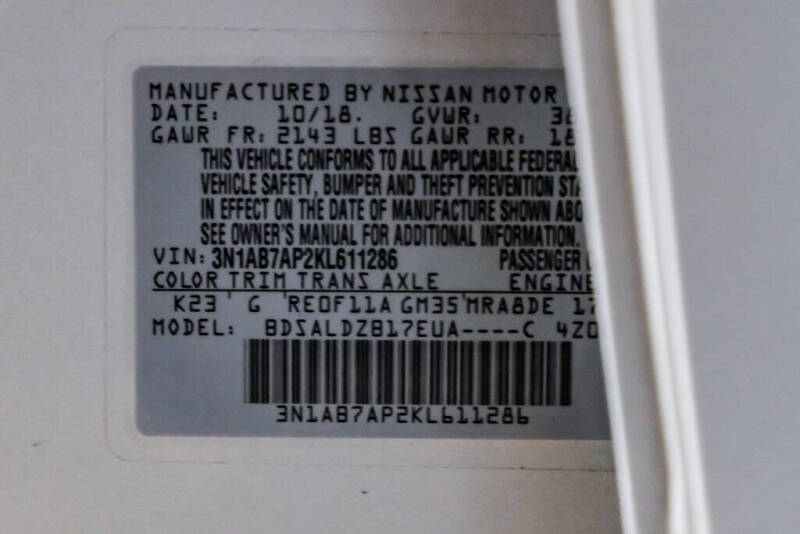 2019 Nissan Sentra SV