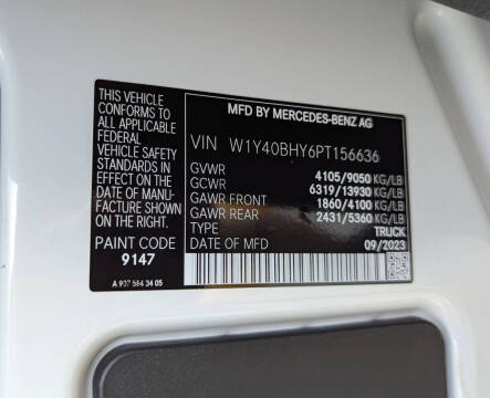 2023 Mercedes-Benz Sprinter 2500