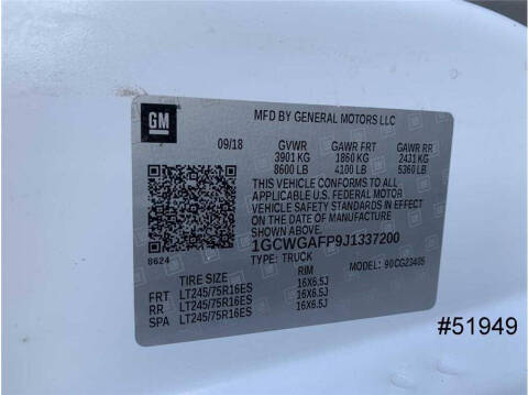 2018 Chevrolet Express 2500