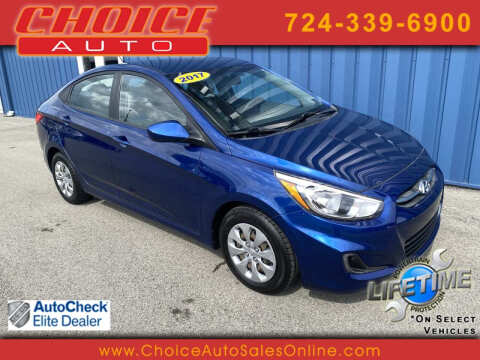 2017 Hyundai Accent for sale at CHOICE AUTO SALES in Murrysville PA