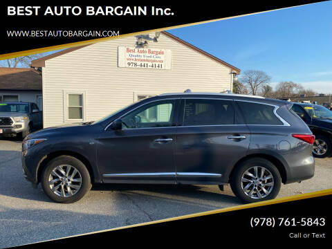 2014 Infiniti QX60 for sale at BEST AUTO BARGAIN inc. in Lowell MA