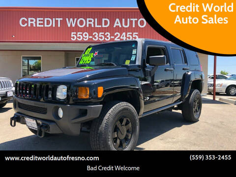 2007 HUMMER H3 for sale at Credit World Auto Sales in Fresno CA