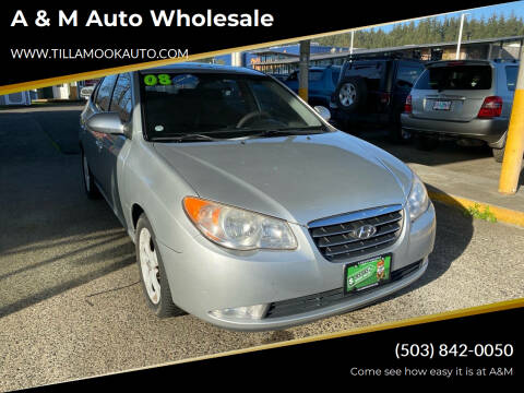 2008 Hyundai Elantra for sale at A & M Auto Wholesale in Tillamook OR