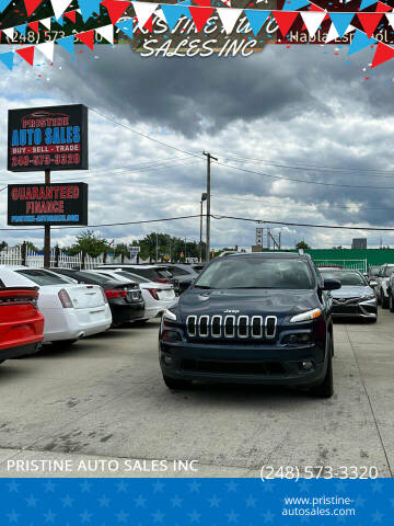 2018 Jeep Cherokee for sale at PRISTINE AUTO SALES INC in Pontiac MI