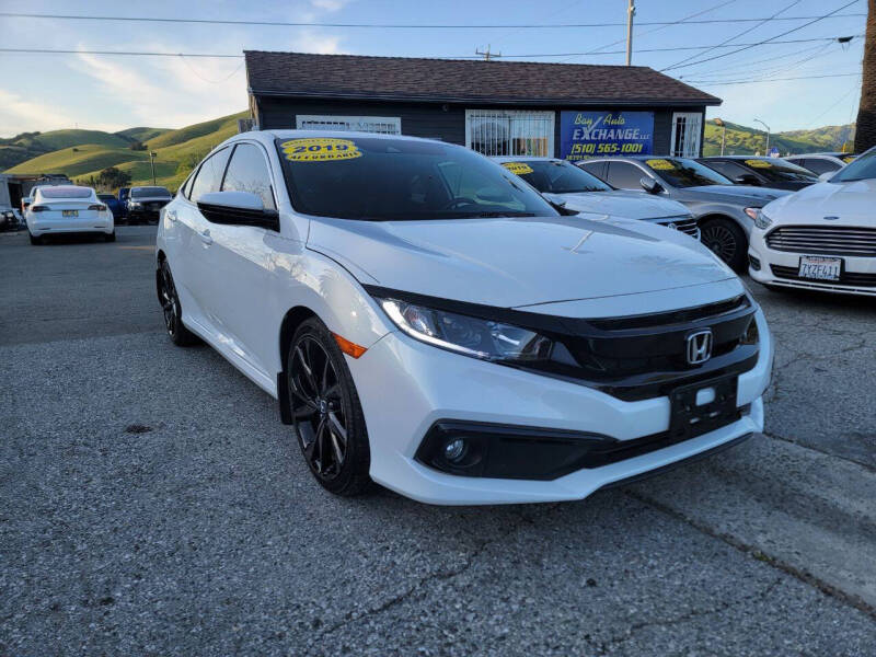 Used 2019 Honda Civic Sport with VIN 19XFC2F83KE015533 for sale in Fremont, CA