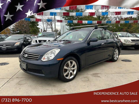 2006 Infiniti G35 for sale at Independence Auto Sale in Bordentown NJ