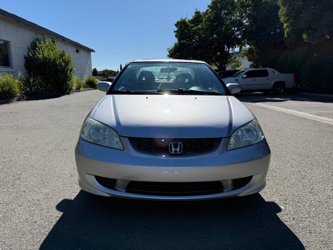 Silver 2004 Honda Civic EX EX 2dr Coupe 2