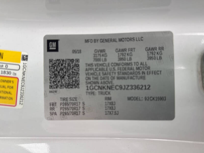 2018 Chevrolet Silverado 1500 Work Truck