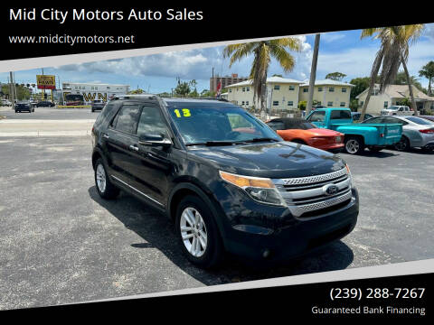 2013 Ford Explorer for sale at Mid City Motors Auto Sales in Fort Myers FL
