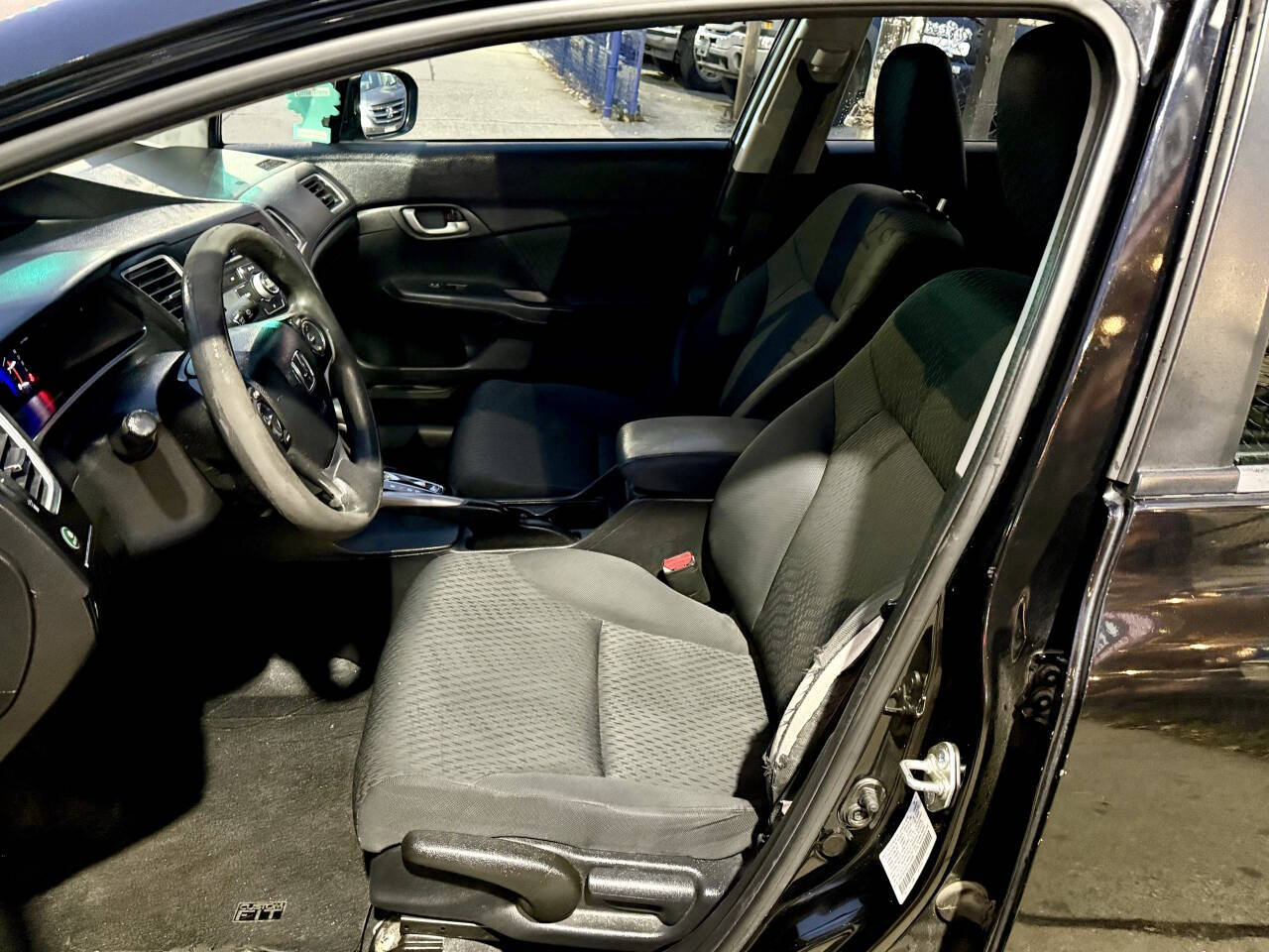 2014 Honda Civic LX 4dr Sedan CVT - Black exterior view 19