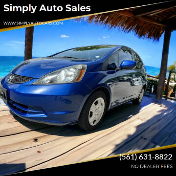 2012 Honda Fit for sale at Simply Auto Sales in Lake Park FL