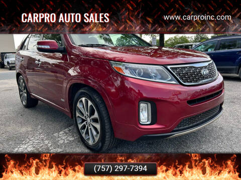 2014 Kia Sorento for sale at Carpro Auto Sales in Chesapeake VA