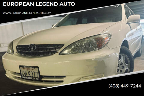 2002 Toyota Camry for sale at EUROPEAN LEGEND AUTO in San Jose CA