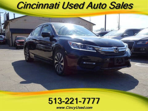 2017 Honda Accord Hybrid for sale at Cincinnati Used Auto Sales in Cincinnati OH