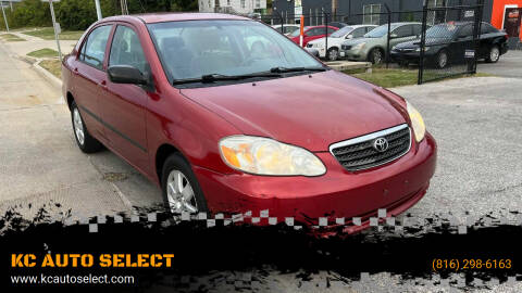 2008 Toyota Corolla for sale at KC AUTO SELECT in Kansas City MO