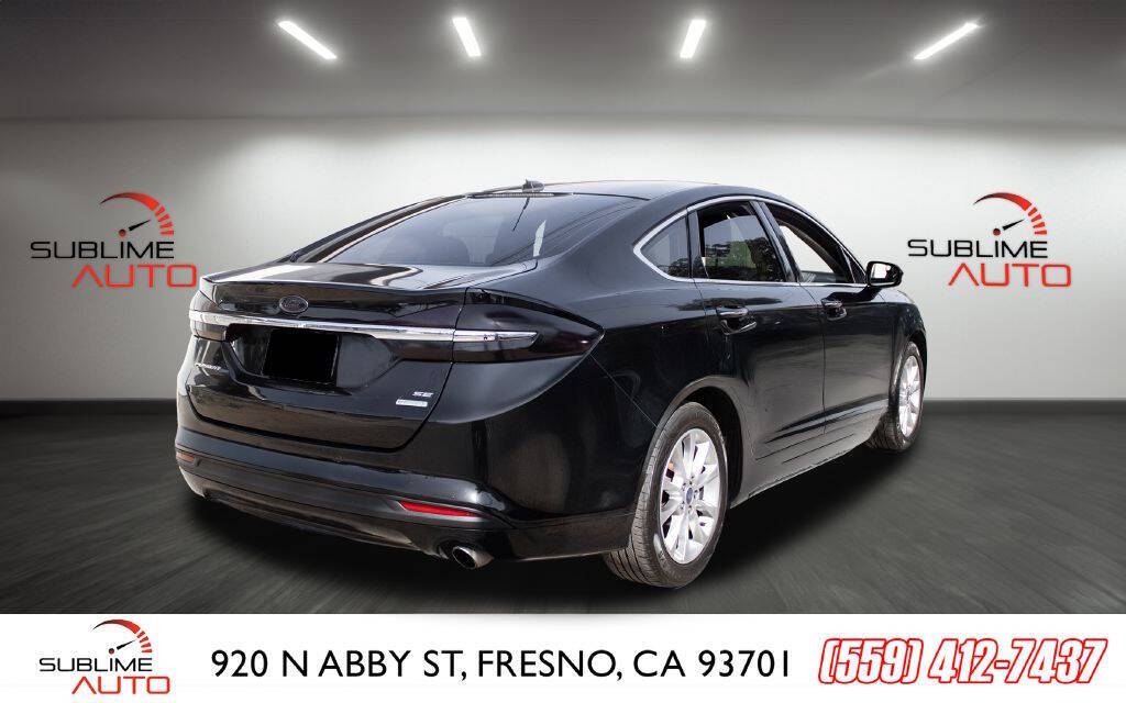 2017 Ford Fusion for sale at SUBLIME AUTO in Fresno, CA