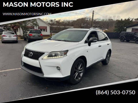 2015 Lexus RX 350 for sale at MASON MOTORS INC in Spartanburg SC