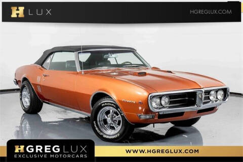 1968 Pontiac Firebird for sale at HGREG LUX EXCLUSIVE MOTORCARS in Pompano Beach FL