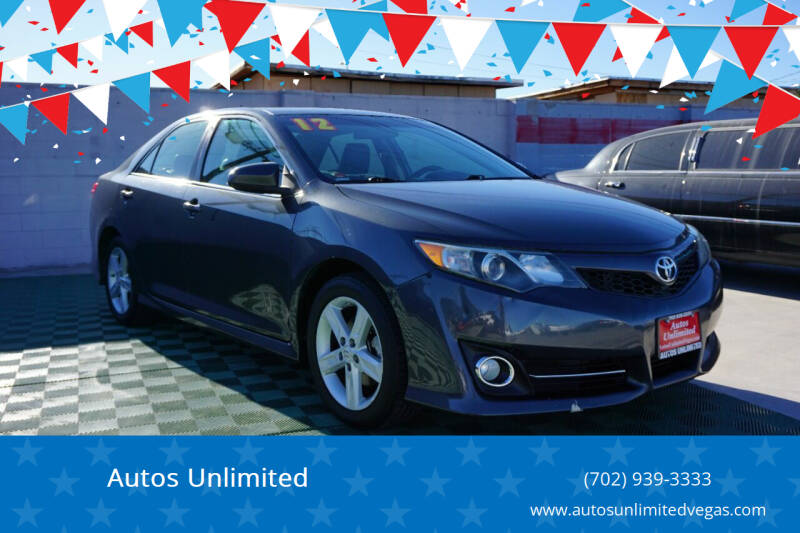 2012 Toyota Camry for sale at Autos Unlimited in Las Vegas NV
