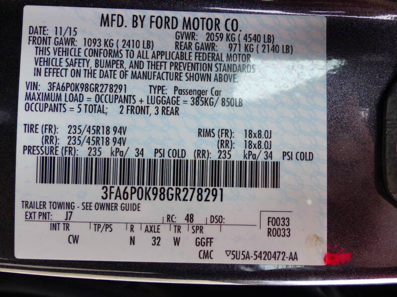 2016 Ford Fusion Titanium