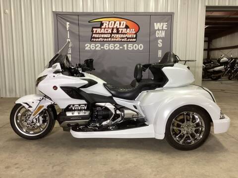 2018 Honda Gold Wing Tour Pearl White for sale at Road Track and Trail in Big Bend WI