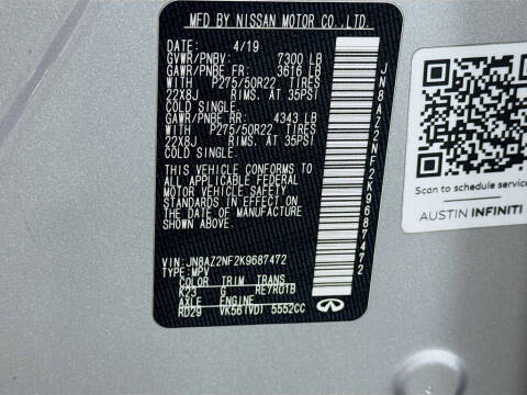 2019 Infiniti QX80 Luxe