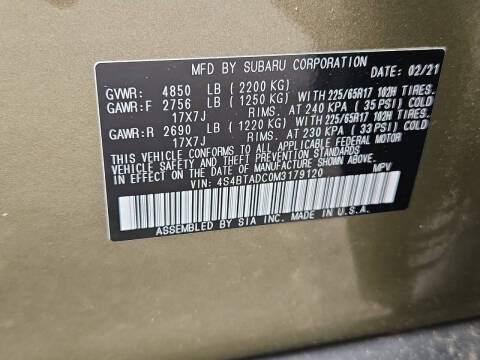 2021 Subaru Outback Premium