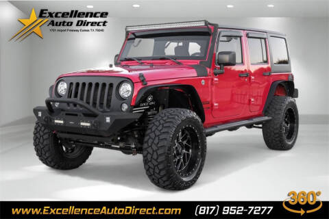 2018 Jeep Wrangler JK Unlimited for sale at Excellence Auto Direct in Euless TX