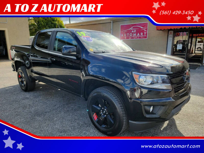 2019 Chevrolet Colorado for sale at A TO Z  AUTOMART in West Palm Beach FL