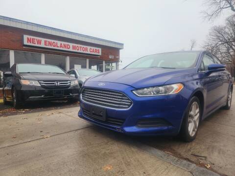 2015 Ford Fusion for sale at New England Motor Cars in Springfield MA