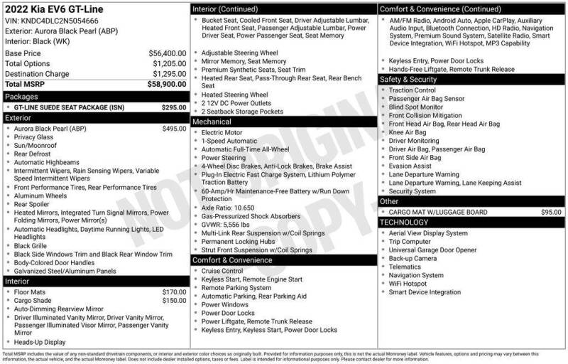 2022 Kia EV6 GT-Line