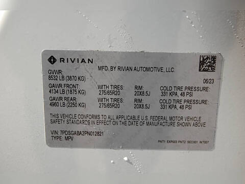 2023 Rivian R1S Adventure