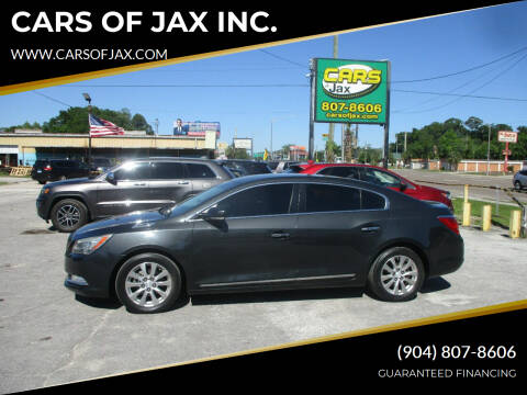 2014 Buick LaCrosse for sale at CARS OF JAX INC. in Jacksonville FL
