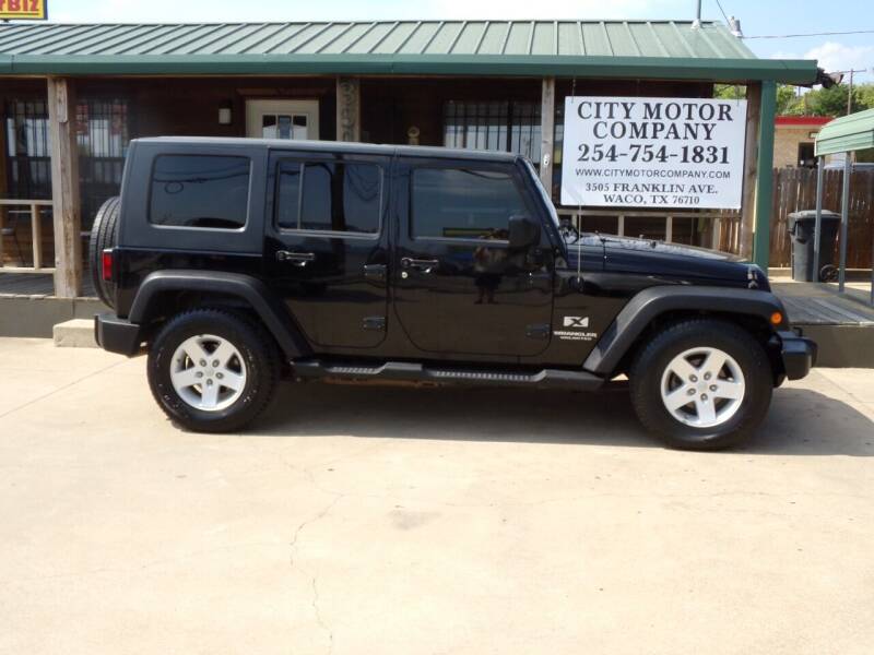 2008 Jeep Wrangler Unlimited for sale at CITY MOTOR COMPANY in Waco TX
