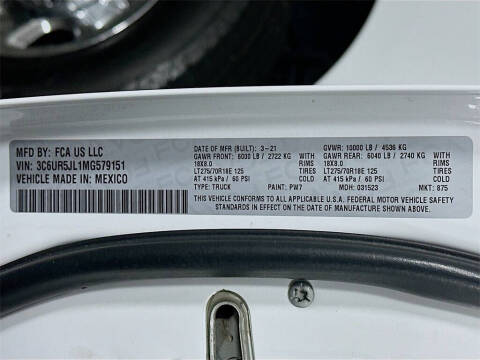 2021 RAM 2500 Big Horn