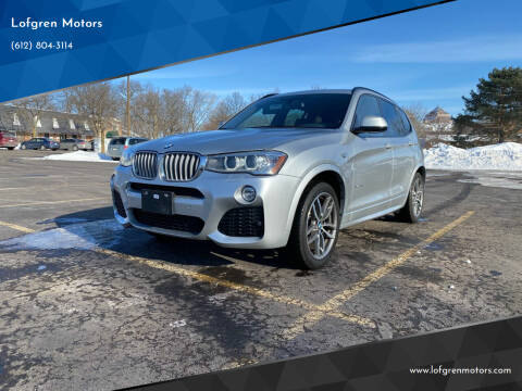2016 BMW X3 for sale at Lofgren Motors in Wayzata MN