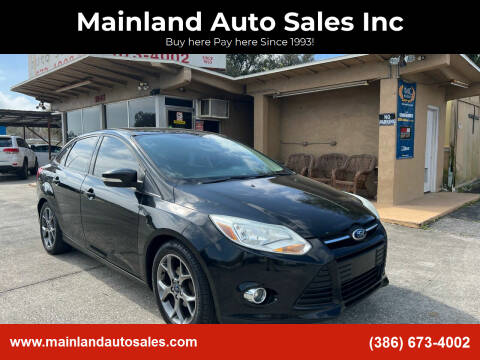 2014 Ford Focus for sale at Mainland Auto Sales Inc in Daytona Beach FL