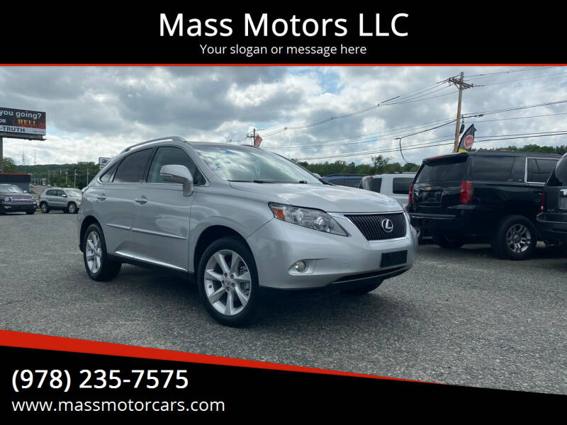 2012 Lexus RX 350 for sale at Mass Motors LLC in Worcester MA