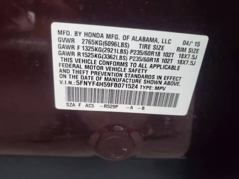 2015 Honda Pilot EX-L