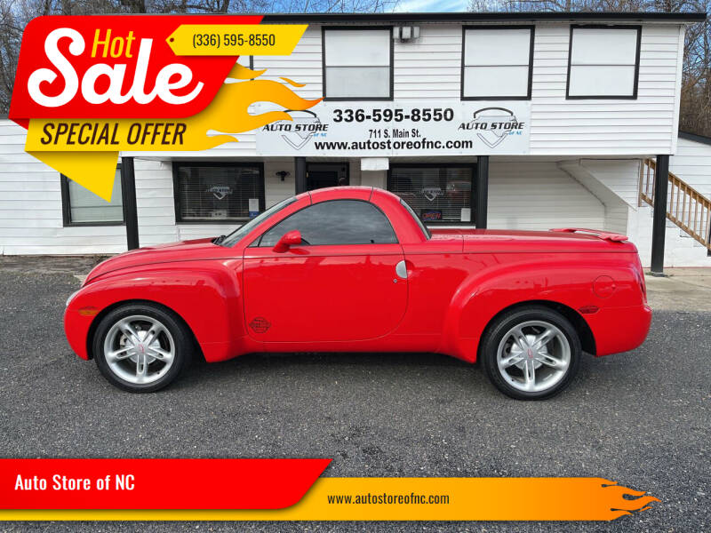 2004 Chevrolet SSR for sale at Auto Store of NC - Walnut Cove in Walnut Cove NC