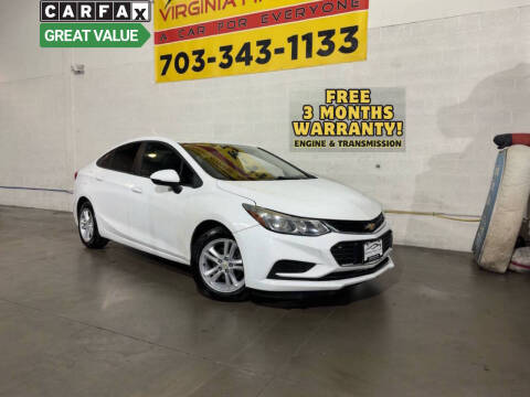 2016 Chevrolet Cruze for sale at Virginia Fine Cars in Chantilly VA