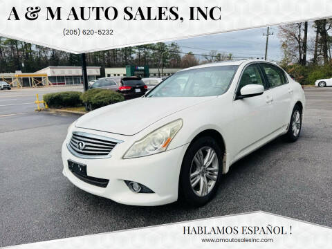 2011 Infiniti G37 Sedan for sale at A & M Auto Sales, Inc in Alabaster AL