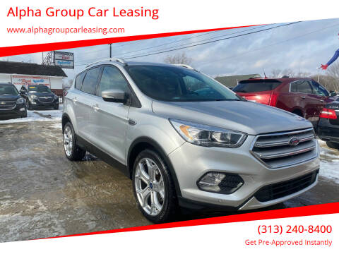 2019 Ford Escape for sale at Alpha Group Car Leasing in Redford MI